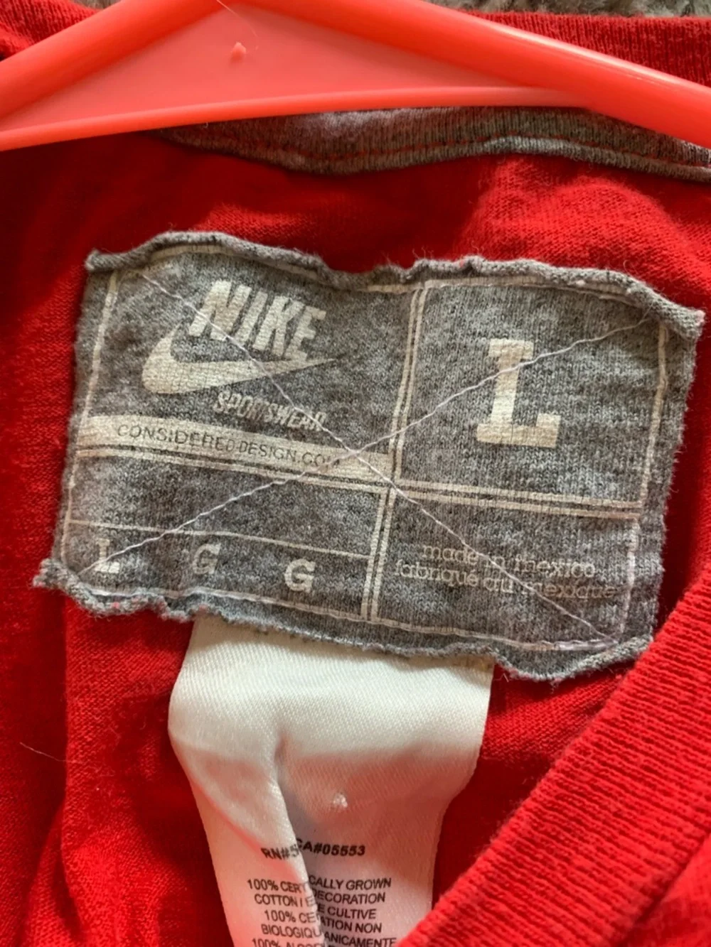 Nike The Ohio State University Rose Bowl 1969 Red Graphic Tee, size Large - Picture 2 of 2